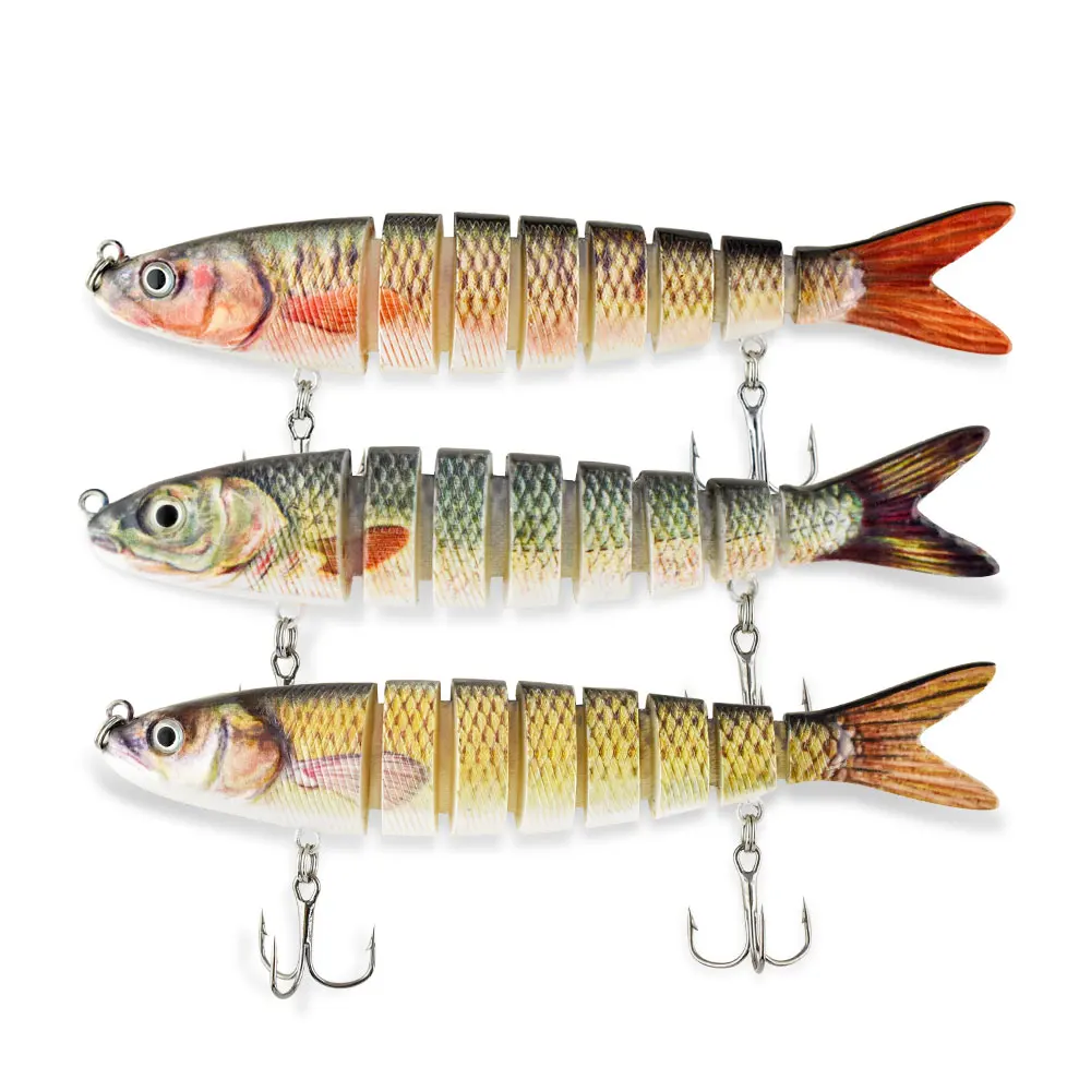

Multi Jointed Fishing Lures Hard Plastic 8 segment Swimbait Wobblers for fishing