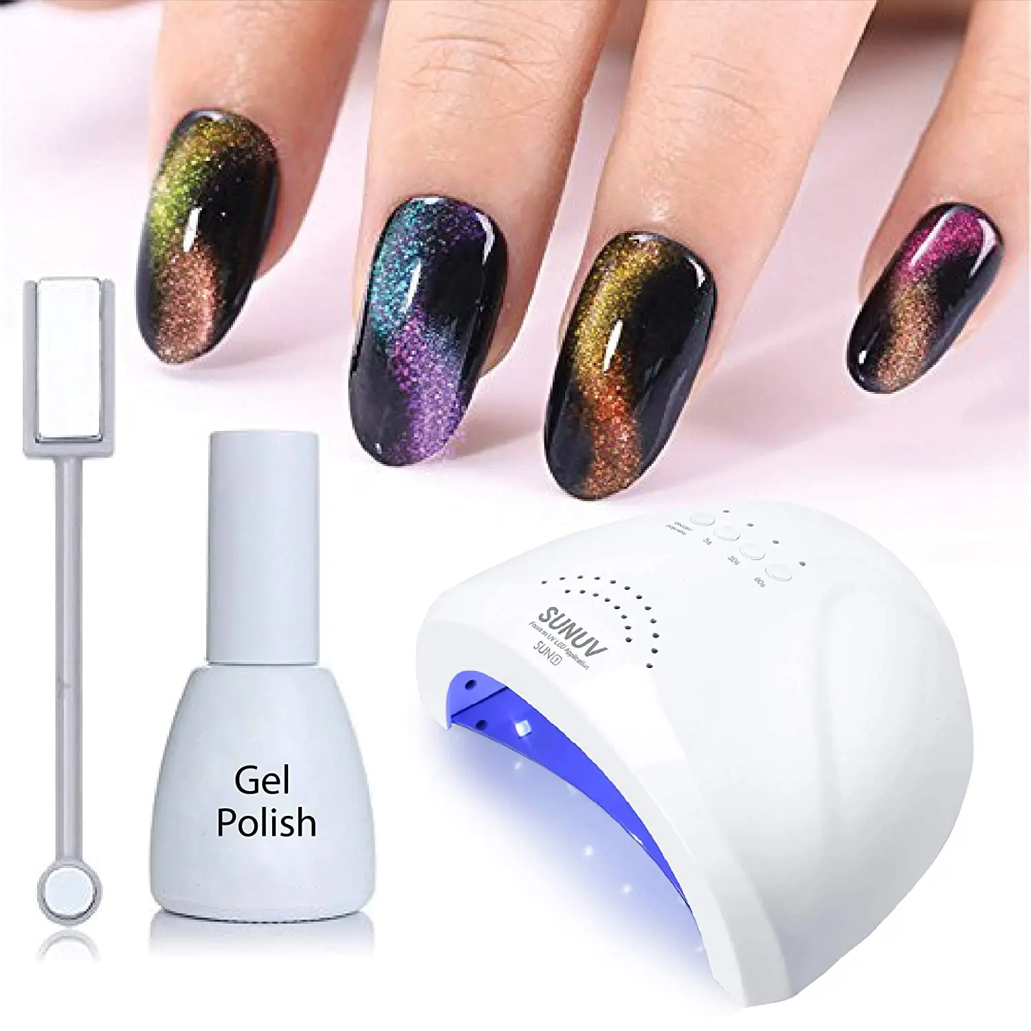 

Hot Sale Proffesional 110/220V 50-60HZ ABS 48W UV Light Gel Nail Lamp Private Label UV LED Lamp