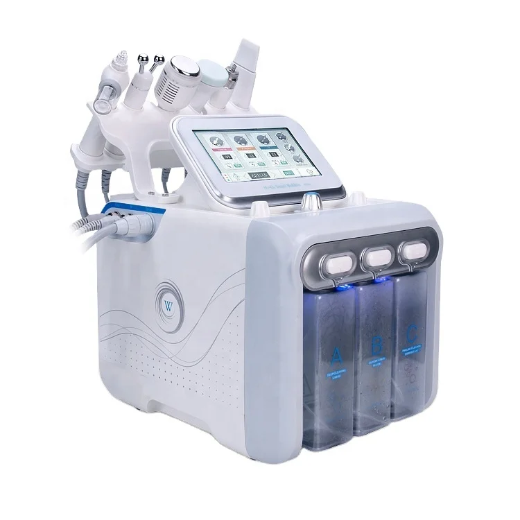 

6in1 hydrodermabrasion facial machine care aqua peel microdermabrasion dermabrasion rf oxigeno jet bubble beauty salon equipment