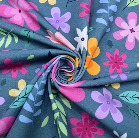 

No moq custom printing double stretch minky brushed squish plush poly fabric