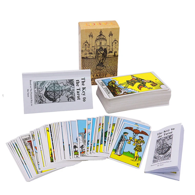 

Wholesale factory rider waite tarot cards tarot card deck custom printing classics cartas del tarot cards with guide book