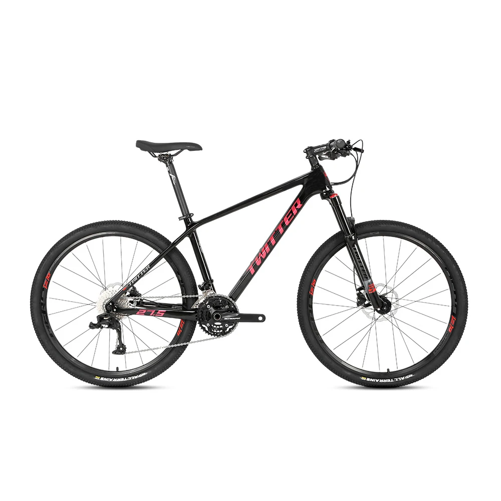 

New Arrival TWITTER 27.5 / 29 inch Carbon Fibre Mountain Bike M2010-2*9S Carbon MTB Mountain bicycle, Red/black red/gray/blue/yellow/orange/black