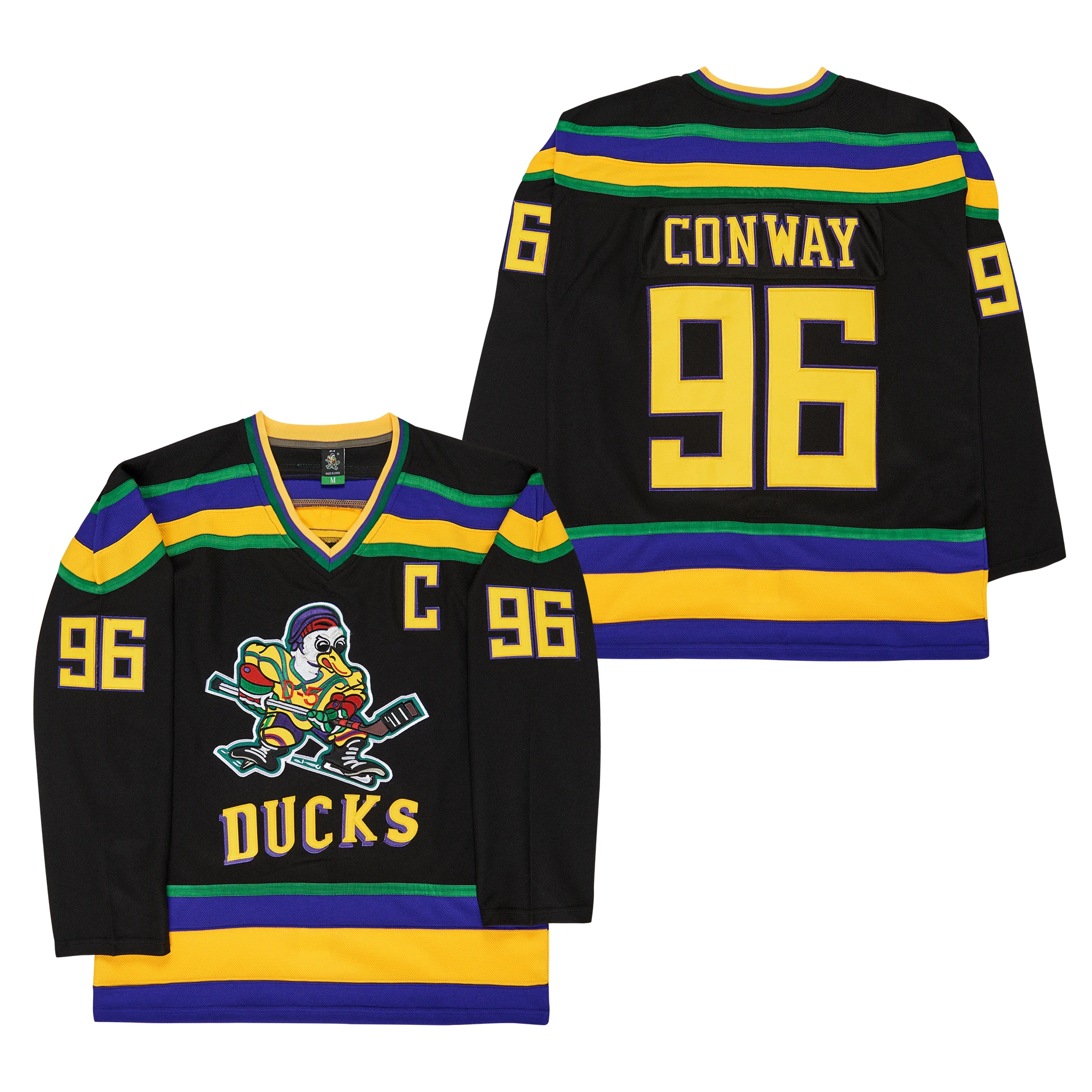

Wholesale Cheap Anaheim #96 Conway Black Mighty Ducks Jersey For Men Women Kids, Custom accepted