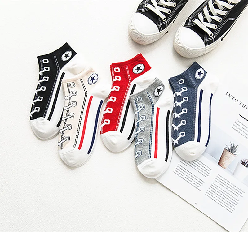 

Factory manufacture various novelty low cut cotton sock sneakers women socks sport, Custom color