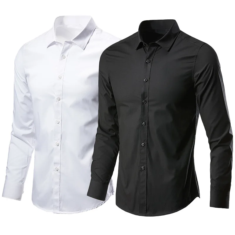 

Custom kemeja camisas de vestir tuxedo shirts formal shirts and pants combination white men's autumn blouses & solid shirts, Custom color