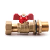 Butterfly handle hot forged brass union ball valve
