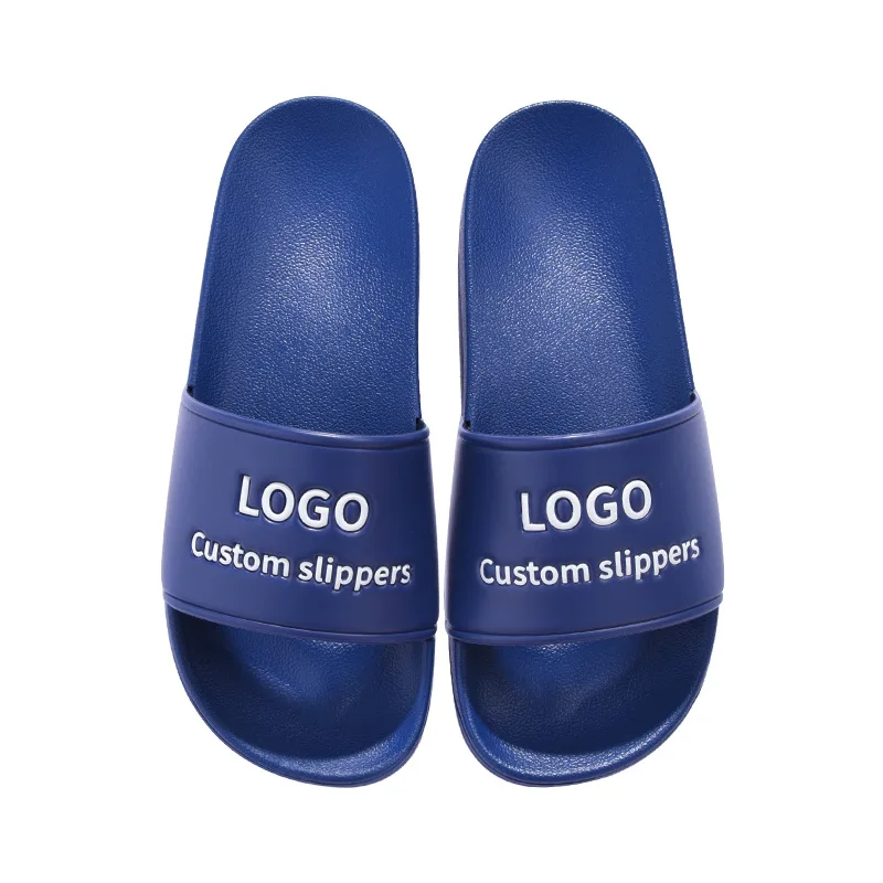 

New product Customizable logo text lettering creative pattern couple pattern text house slippers, Customerized