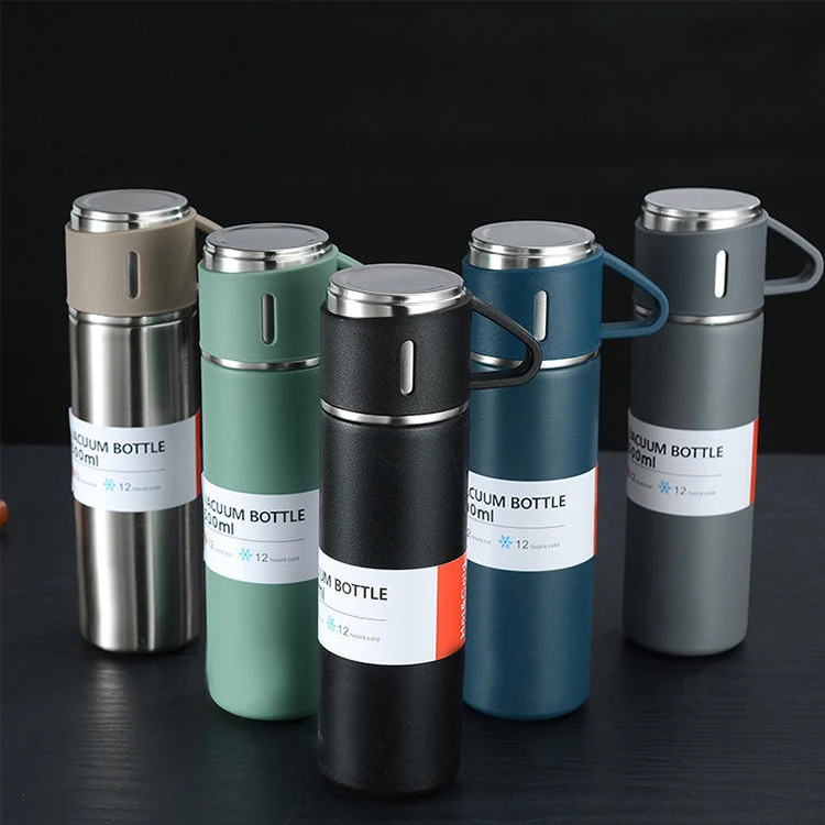 

Hot Amazon Business 304 Stainless Steel Vacuum Set hot thermo mug cup vacuum flask with cup price cute wholesale