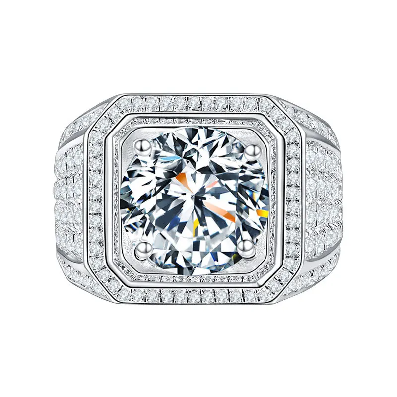 

European and American fashion jewelry full drill men's diamond ring