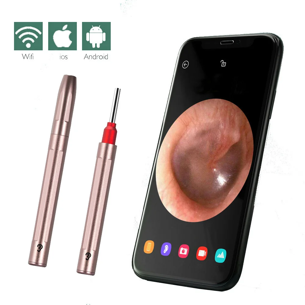 

Amazon hot sale with 1080P FHD Camera 6 Led Lights ear wax cleaner camera