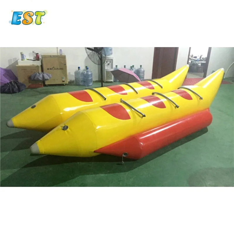 

cheap and fine inflatable flying fish double boat 6 passenger water inflatable banana boat for sale, As the picture