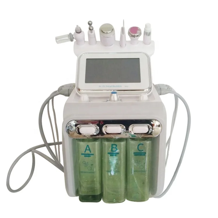 

6 In 1 Multifunction H2o2 Hydrogen Oxygen Small Bubble Facial Machine For Spa Salon Use