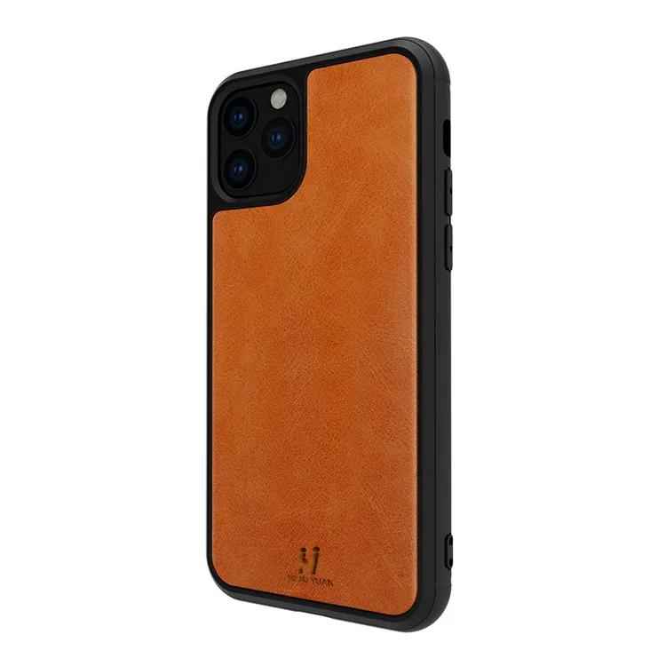 Leather Case Matt Hard Back Blank Case with Groove Custom Cell Phone Cover for iPhone 11 Pro Max 2019