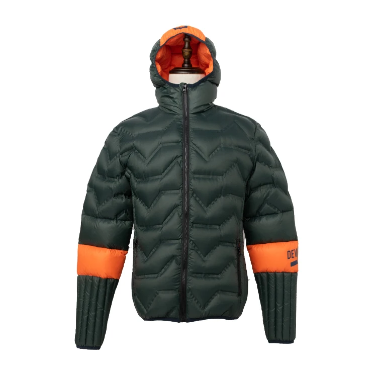 

Real Duck Down Men Winter Jacket For Windproof, Army green