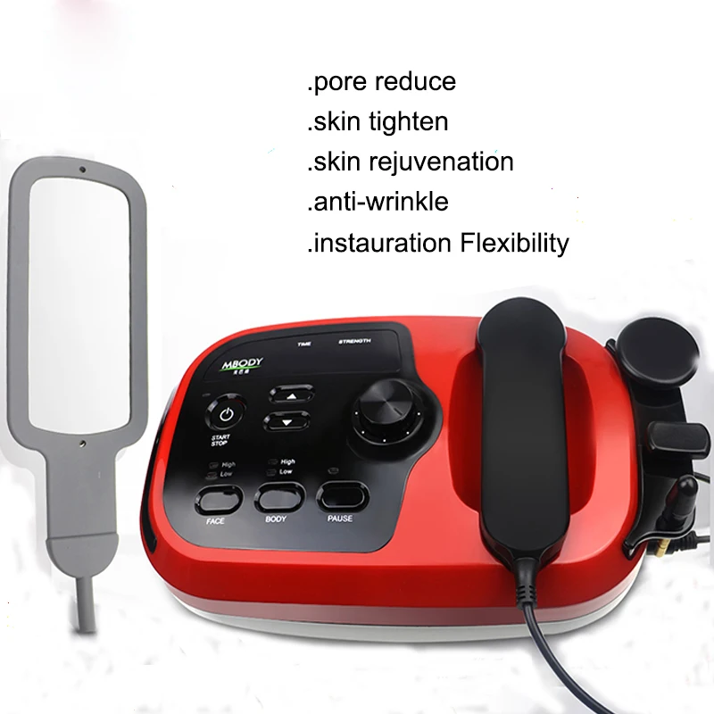 

Portable plasma pen rf machine home rf skin tightening machine radio frequency device, Black and red