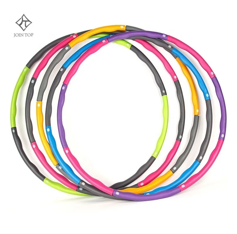 

Jointop Fitness hula circle Multi color Home Exercise Bodybuilding Weighted Foam Durable Hula ring, Red+grey, yellow+grey, blue+grey, green+grey, red+violet