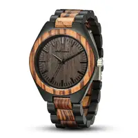 

Shifenmei OEM Drop shipping Custom Anniversary Gift Engraved Wooden Men Watch Wristwatches Natural Ebony Customized Wood Watch