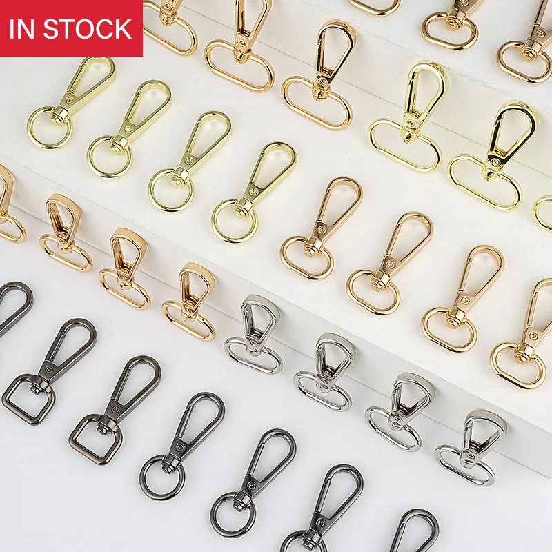 

Wholesale In Stock 13 16 20 25 mm Lanyard Metal Snap Hook Dog Bag Accessories 0.5" 0.6" 0.8" 1" Swivel Snap Hook for Handbags, Customized color