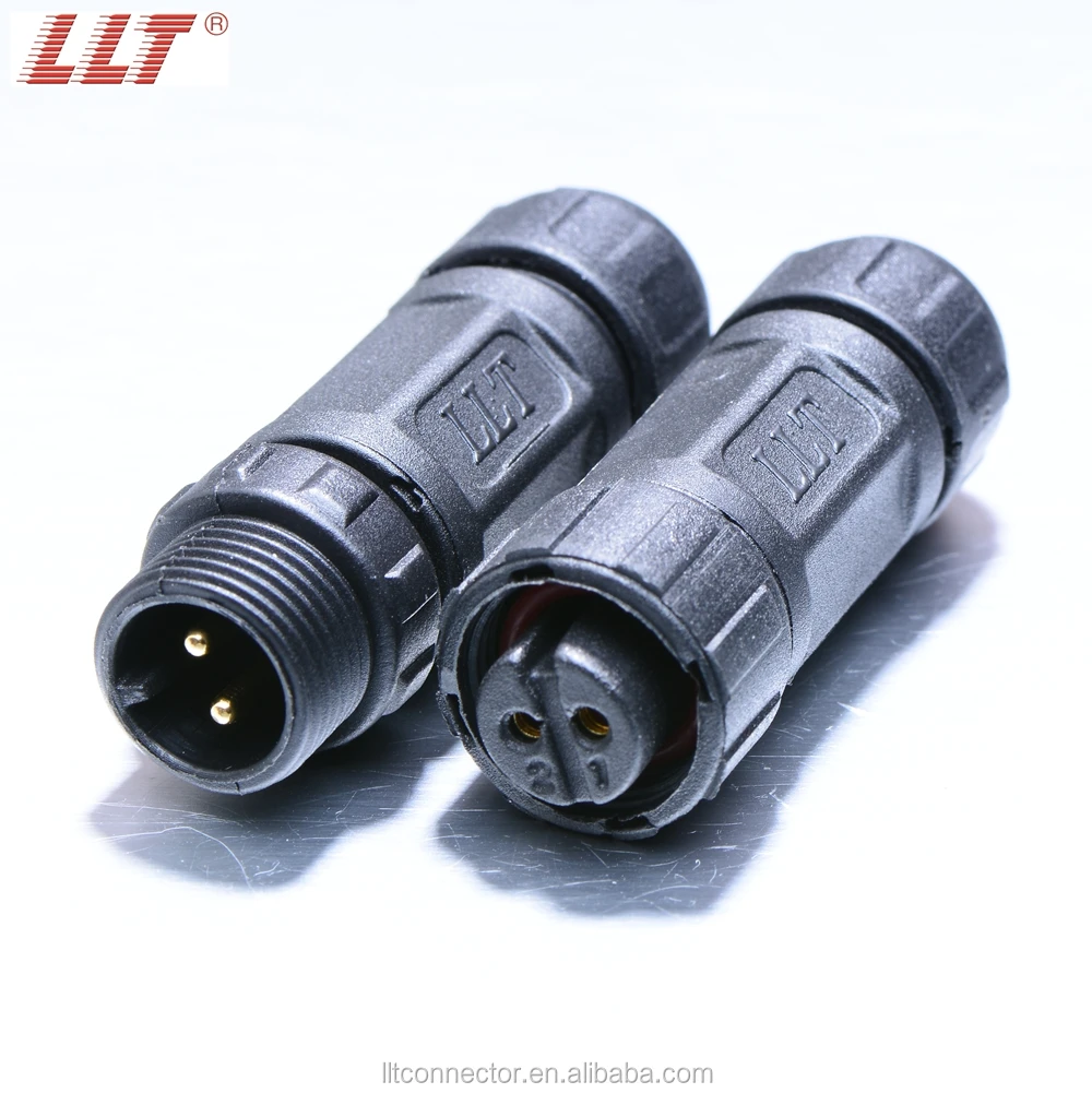 Good Performance Llt M12 2pin Waterproof Cable Automotive Plug Led Power Light Connector Buy 3656