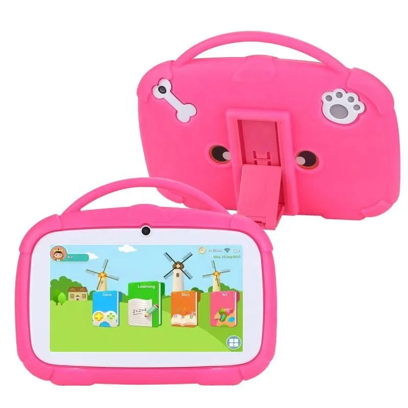 

Kids Tablet 7 inch 16GB ROM Kids app Pre Installed Super HD Display Kid-Proof Case Pink