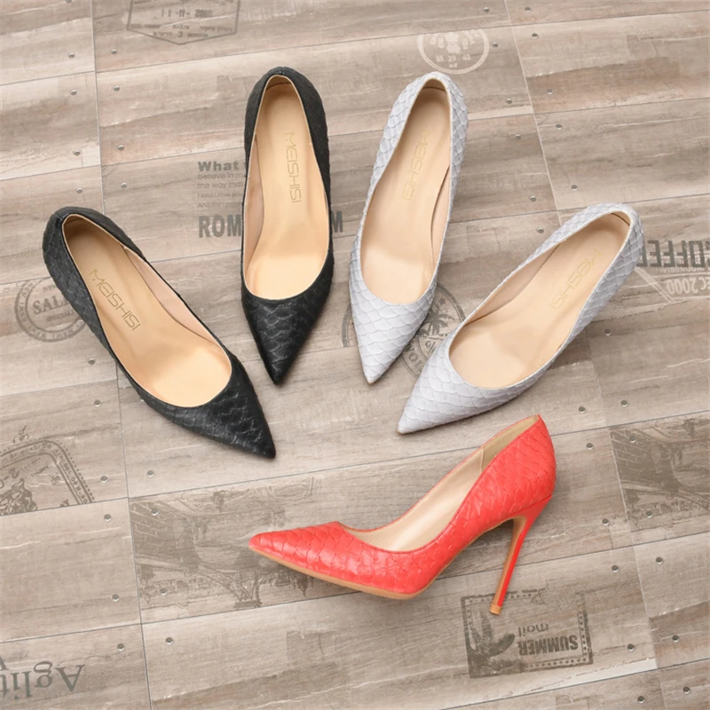 

Fish Scale Wedding Bridal Shoes for Women Fashion High Heels Pointed Toe Classic Designer Ladies Pumps High Heeled Shoes Party