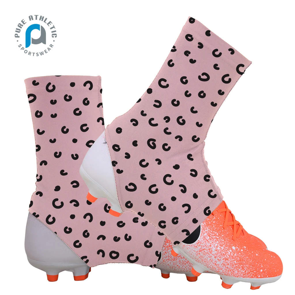 Pure Wholesale Customized Blank Plain Solid White Cleat Covers Football Spats Shoes Covers Buy