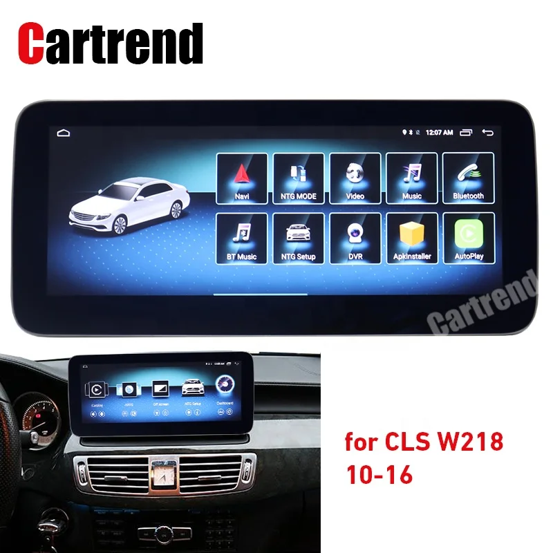 

GPS navigator CLS W218 head up display C218 round corner anti-glare screen X218 android audio system 4G ram HD 1920 monitor NTG5