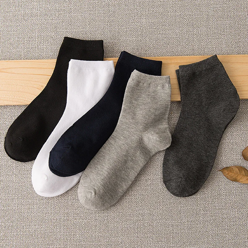 

100% Cotton Men Custom Ankle Socks OEM Cheap Breathable Men Socks