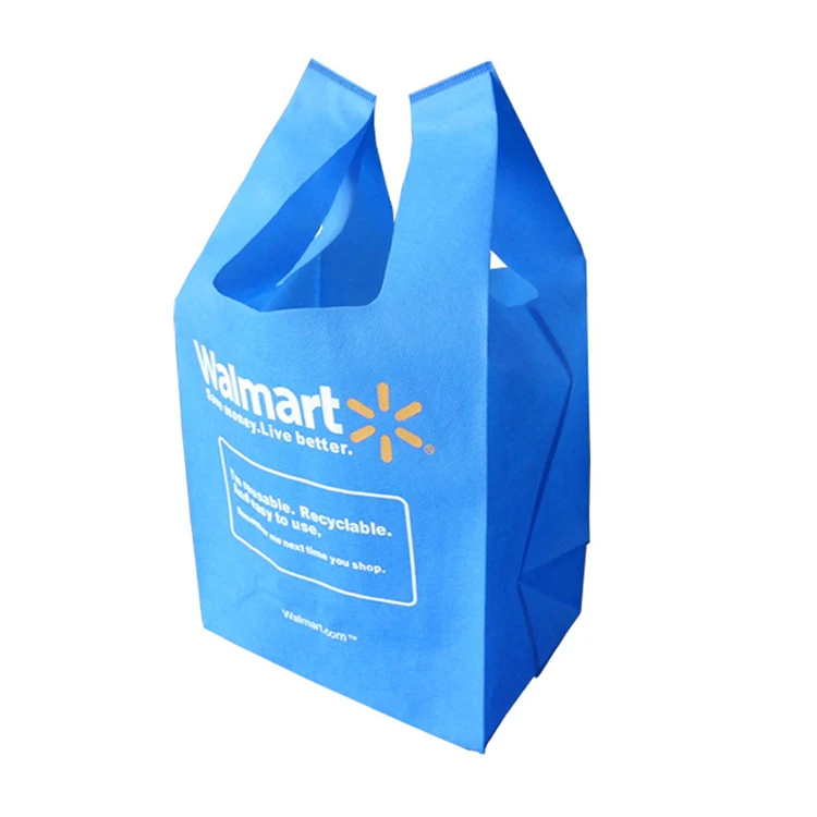 

w cut tote bags with custom printed logo organic polypropylene bags, Customized color