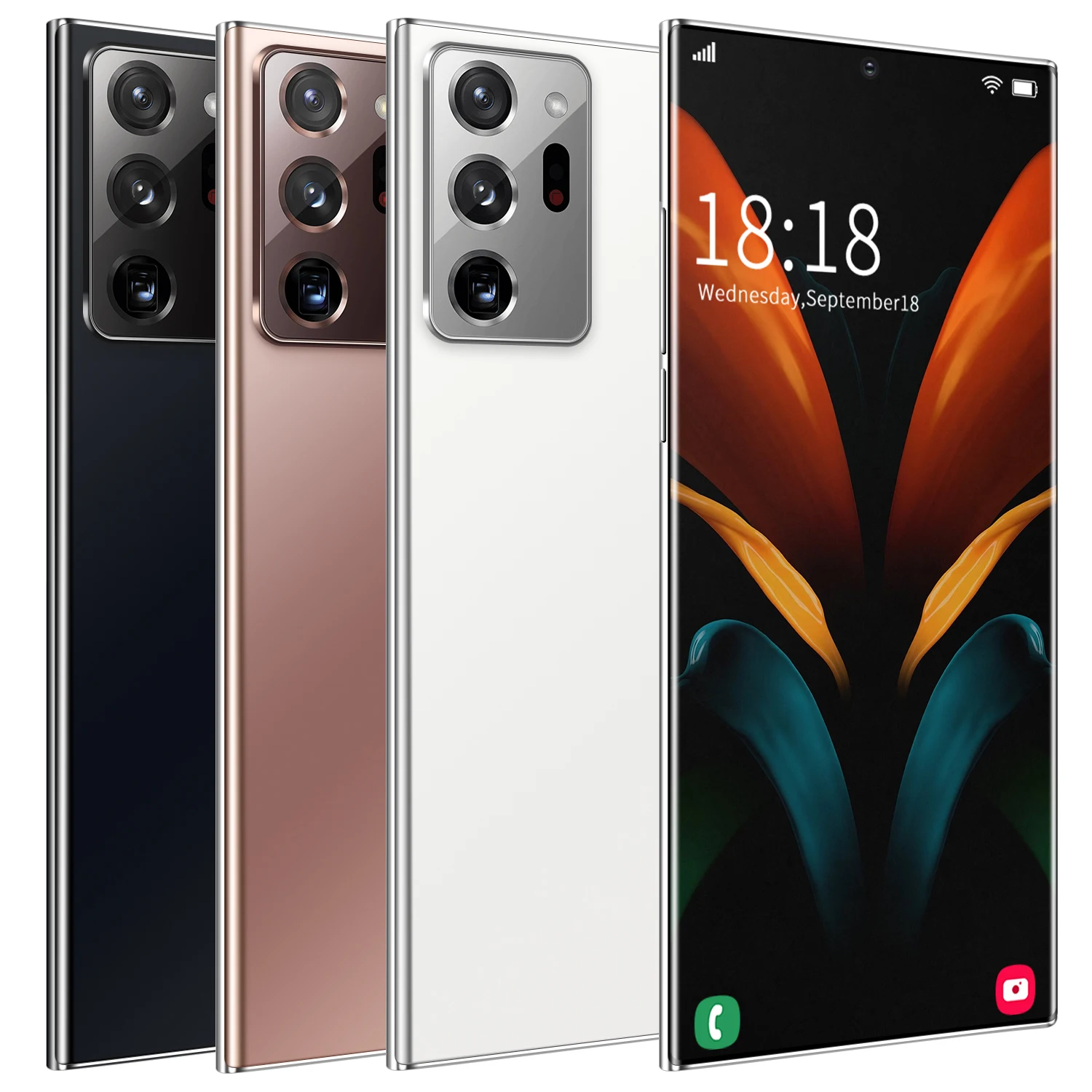 

2021 Latest 5000mAh battery capacit Note20 smart phone 12GB+512GB double sim cards 10 Core 5G Android phone