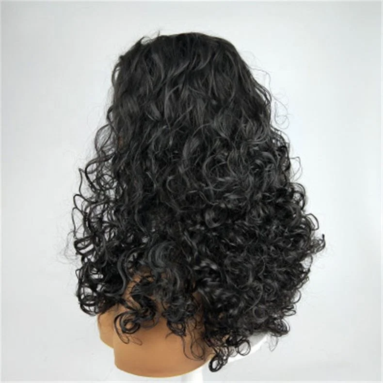 

sexy nightclub women Wig female african small curly long hair curly hair wig