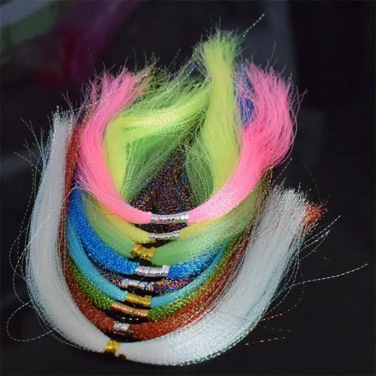 

Fly Tying Materials Flashabou Tinsel Assorted Flat Glittering Crystal Flash Tinsel Fly Fishing Herl Baits Tying Material
