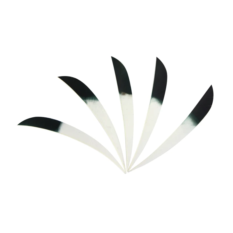 

Archery Arrow Vanes Turkey feather Vane  Finger DIY Arrows for bow hunting and target arrows, Black and white