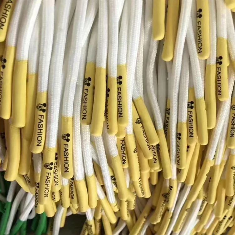 

Custom Printed String Cotton Cord With Rubber Tips for Hoodie Drawstrings