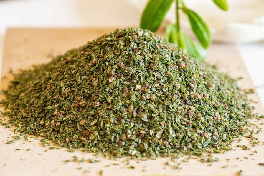 Ground thyme mixed into a spice rub