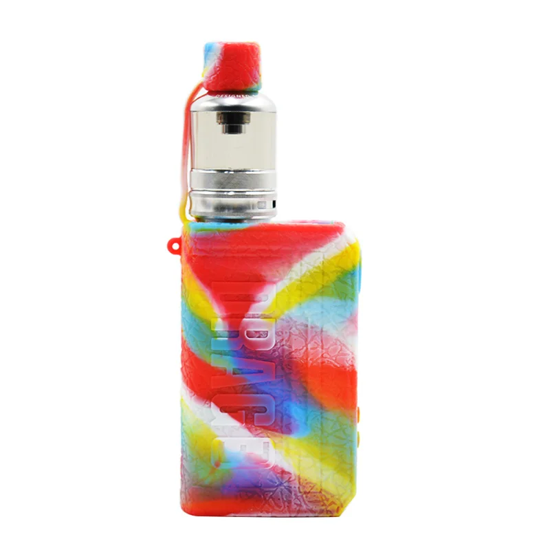 

Case for Voopoo DRAG 3 Kit 177W Vape Protective Silicone Skin Cover Dust Cap, Black red blue white green color