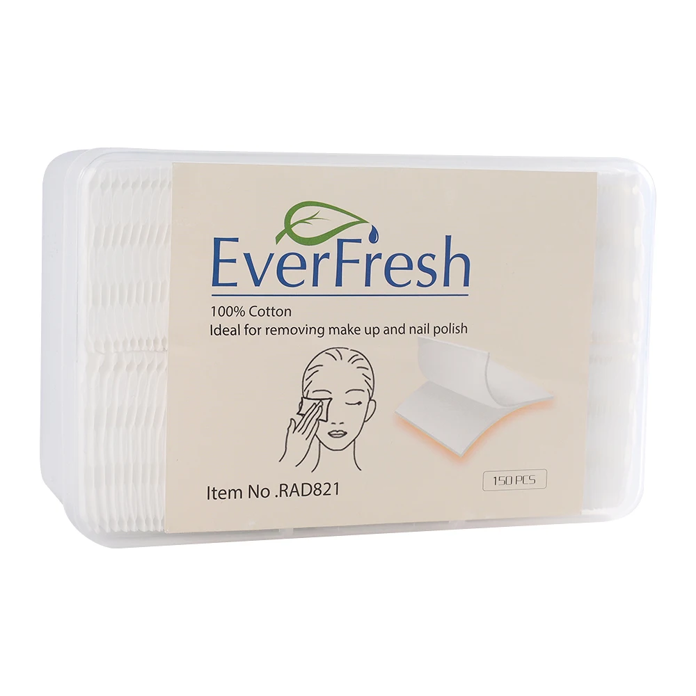 

150pcs square cosmetic cotton pads cotton facial pads for face