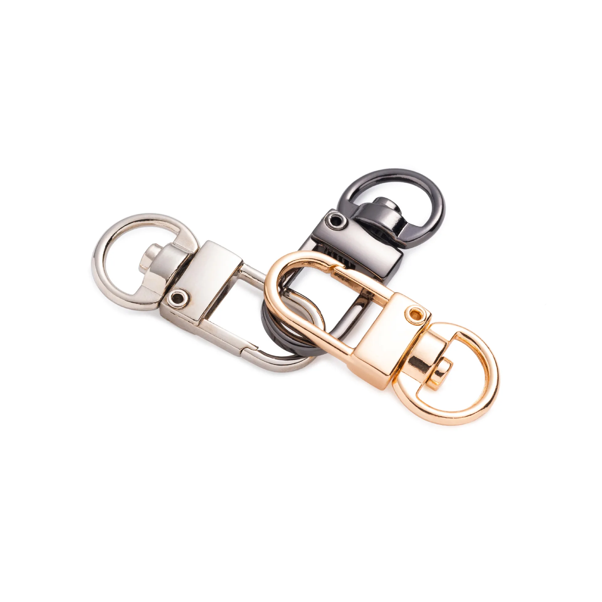 

Fashion Metal Alloy Pet Belt Dog Buckle Bag Hook Buckle Rotating Key Chain, Light gold/nickel/gunmetal