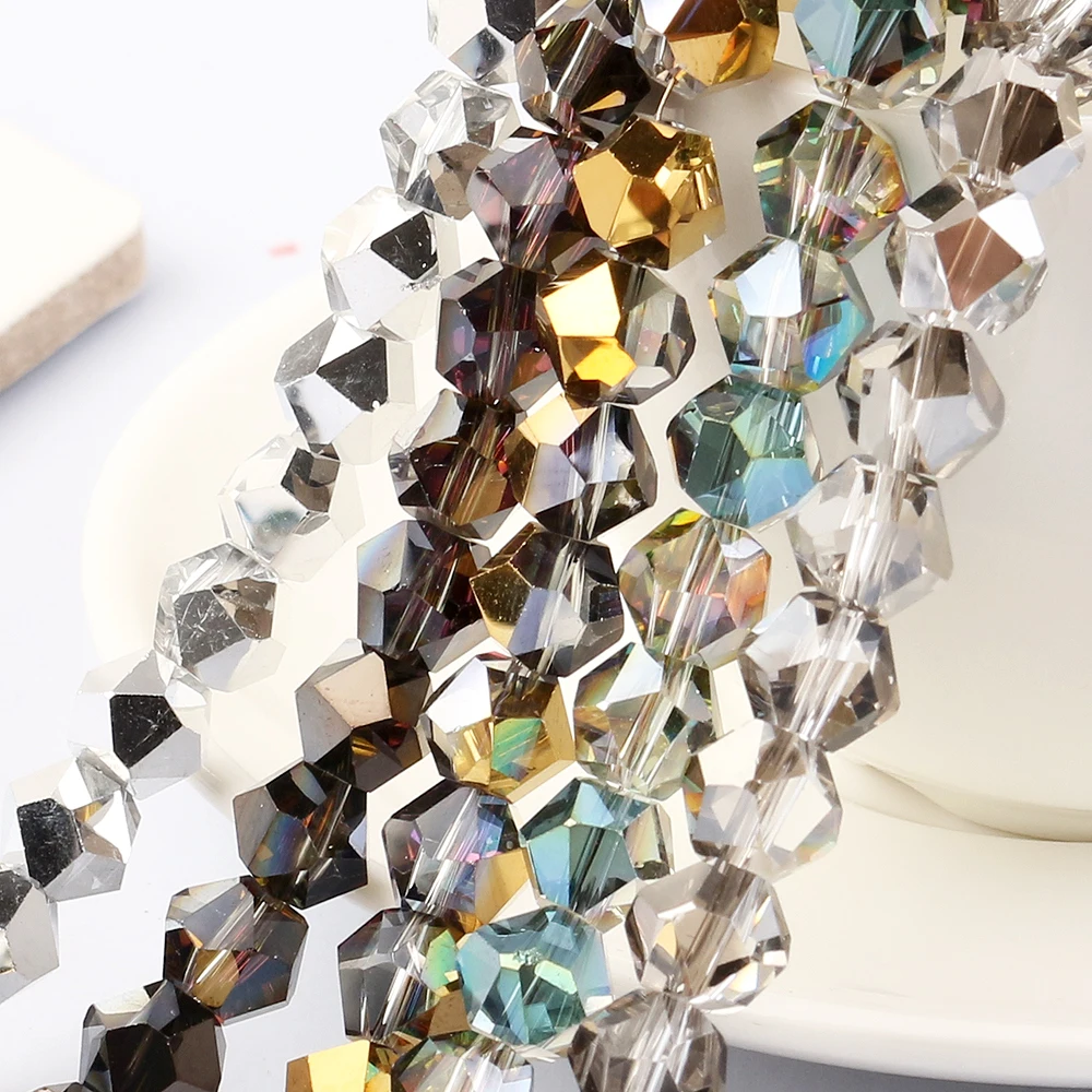 Irregular Faceted Crystal Bead