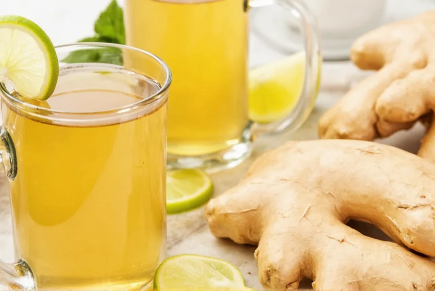 making ginger tea
