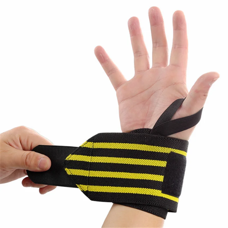 

2021 OEM adjustable custom elastic wrist strap belt weight lifting wrist support wraps