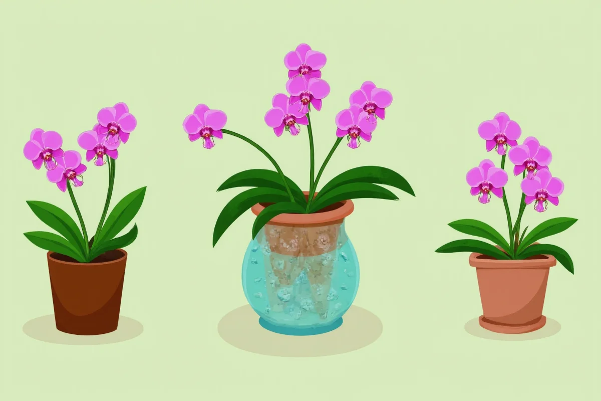 how to water orchid plants