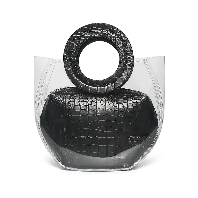 

Transparent bag woman jelly bag transparent PVC bucket bag, Multi colors