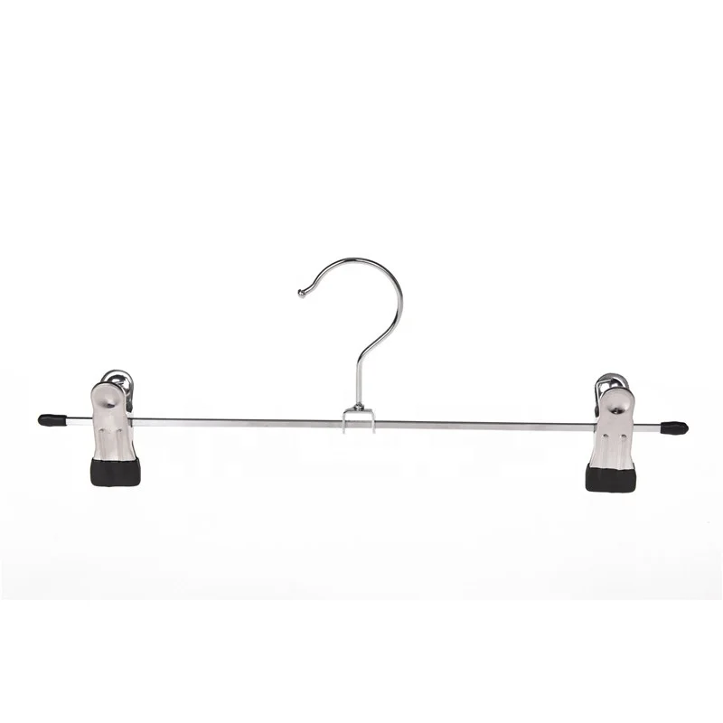 Wholesale Metal Pants Hangers For Cloths Manufacturer Wire Trouser Hanger With Metal Clips Buy