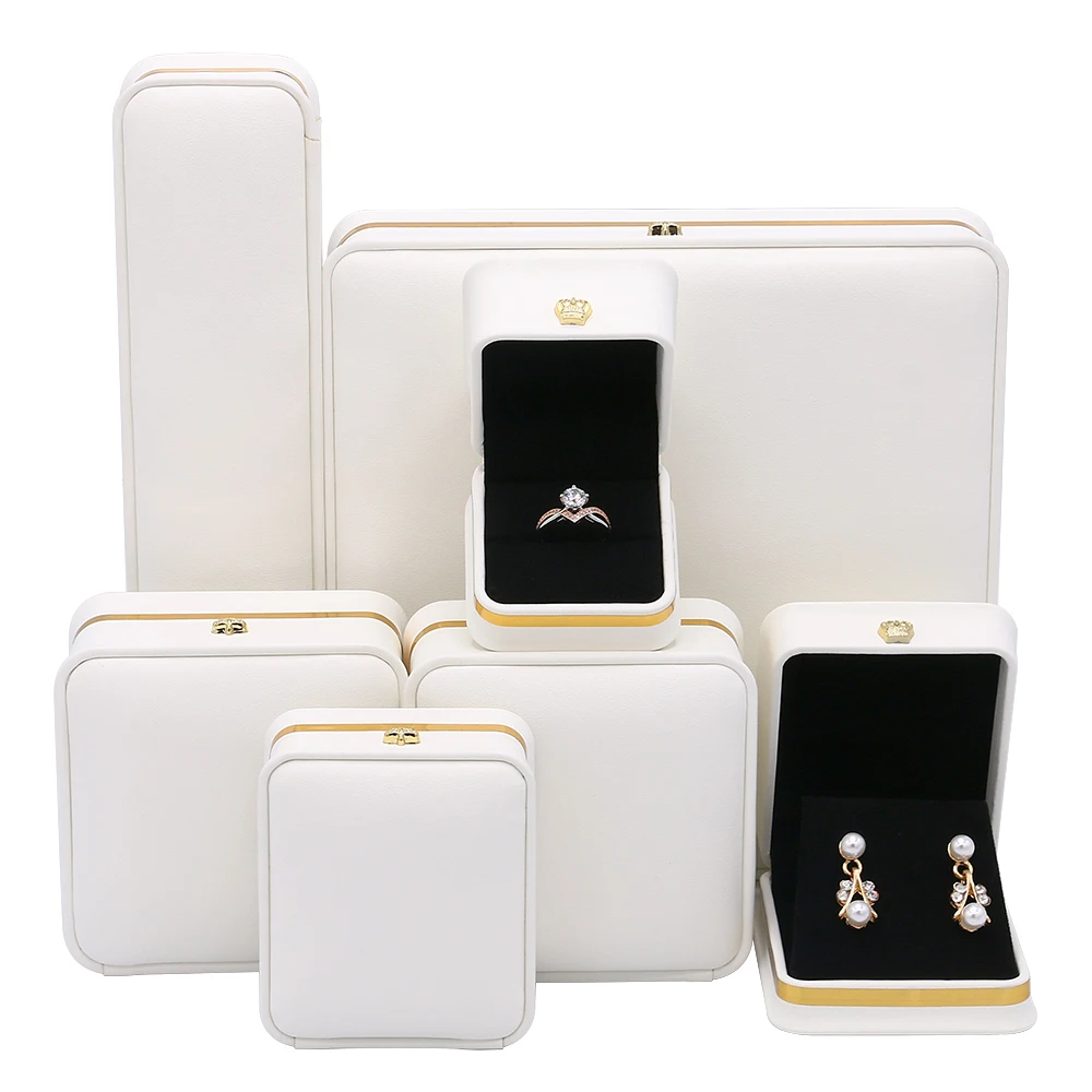 

Hot sell pu leather manufacture made jewelry packaging box jewelry box