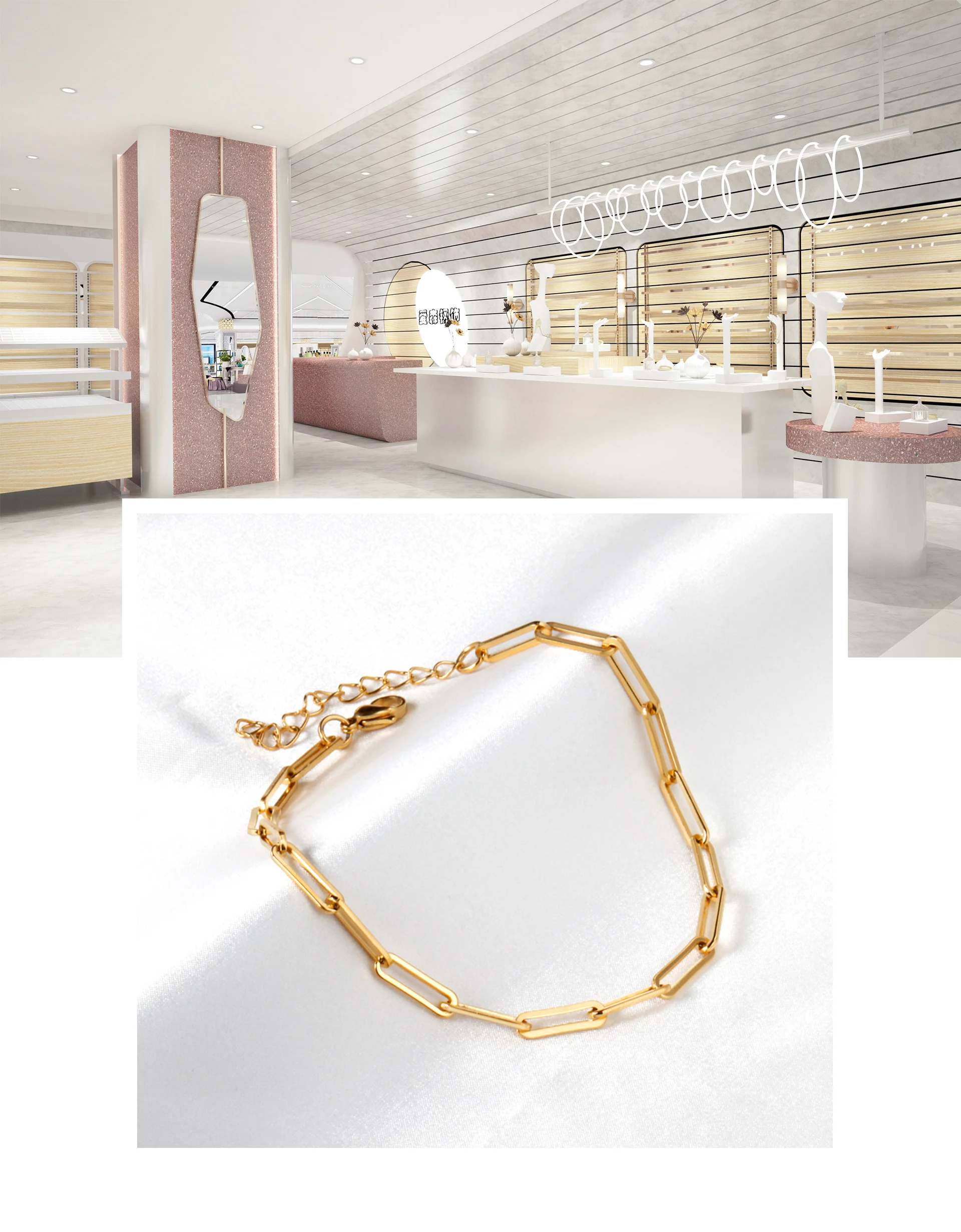 

Wholesale Stainless Steel Gold Anklets Chains Foot Jewelry Women