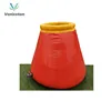 Veniceton red color flexible onion water storage tank, fire fighting equipment