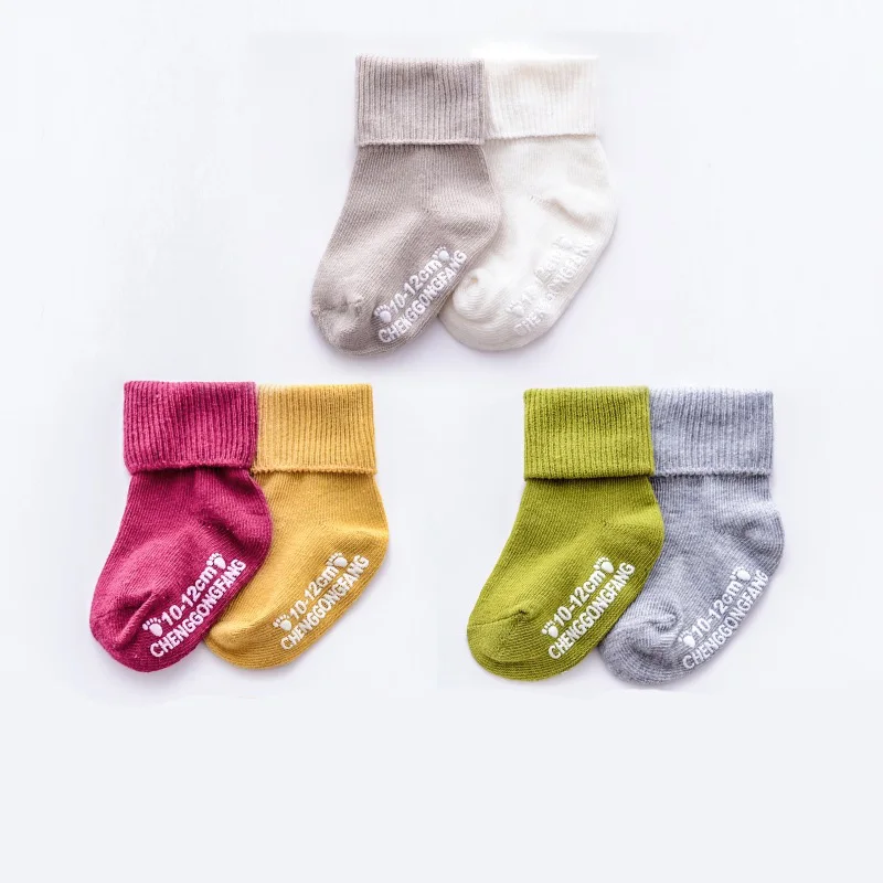 

OEM service sustainable fashion custom made knitted non slip baby sock