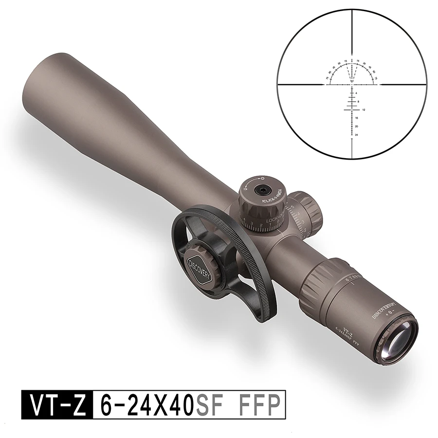 

Discovery Short Design Model VT-Z 6-24X40SF 30mm Tube Dia FFP Shooting Scope