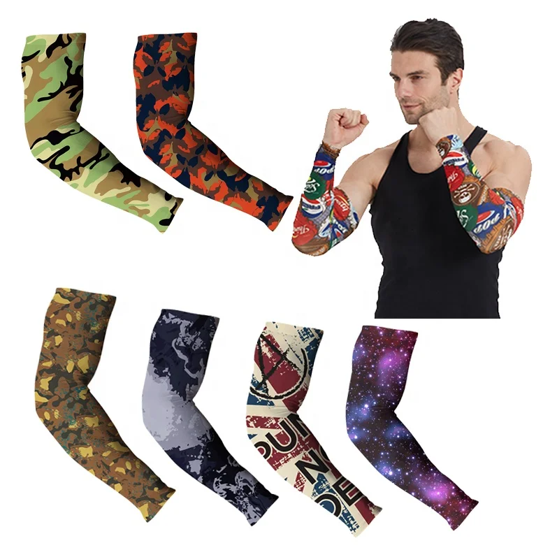 

Custom Compression Arm Sleeves Super Stretch Breathable Oversleeve Wholesale Anti UV Sun Protection High Quality Armsleeve, Custom color